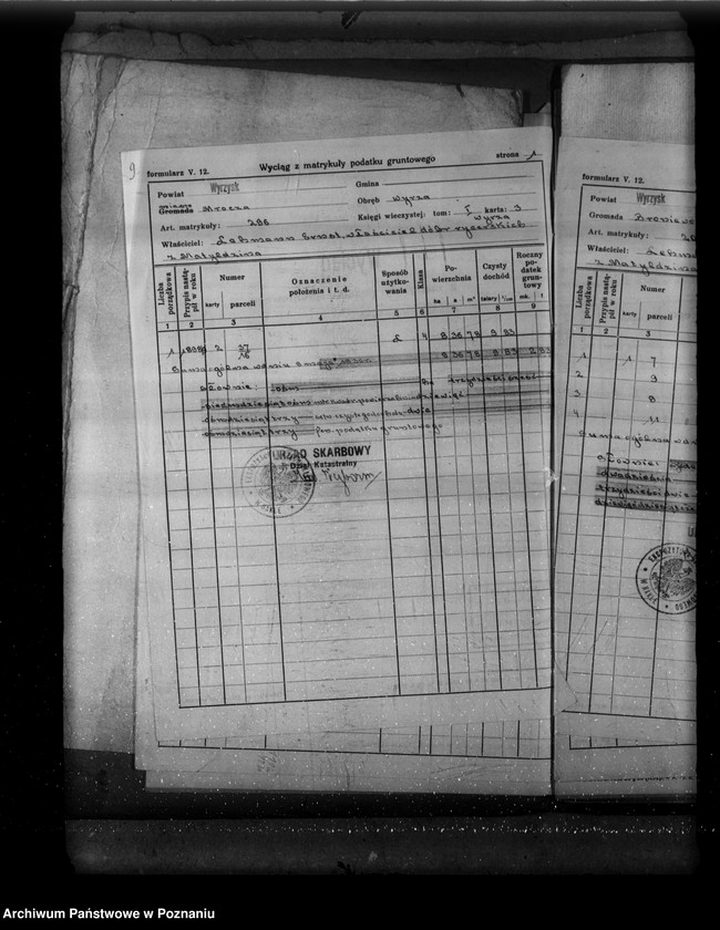 Obraz 13 z jednostki "Zestawienie parcel katastralnych i powierzchni nowego pomiaru"