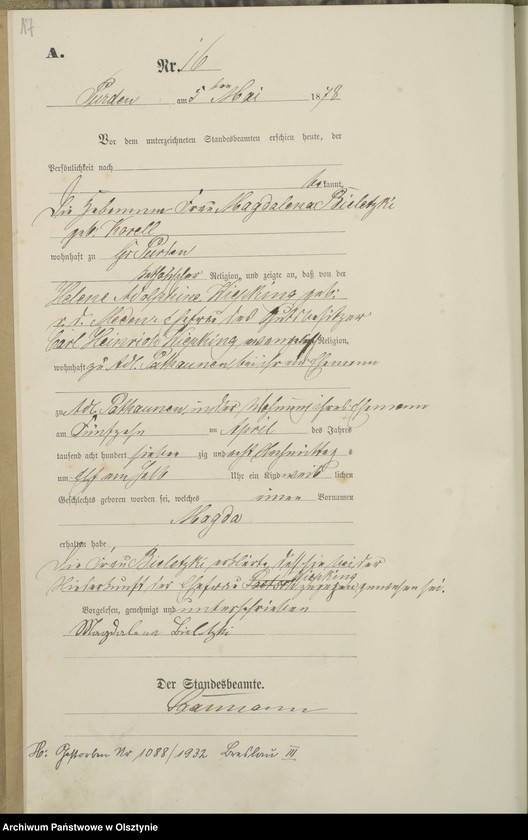 image.from.unit.number "Geburts-Haupt-Register Nr 1 - 65"