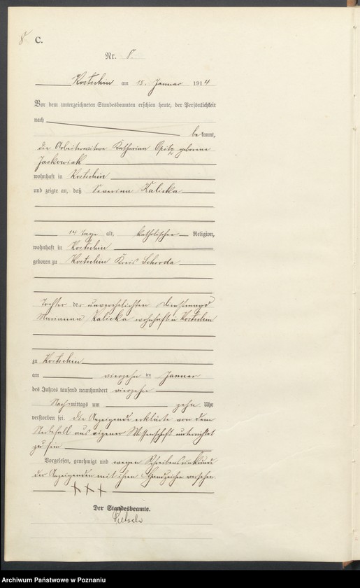 Obraz 10 z jednostki "Sterbe-Haupt-Register"