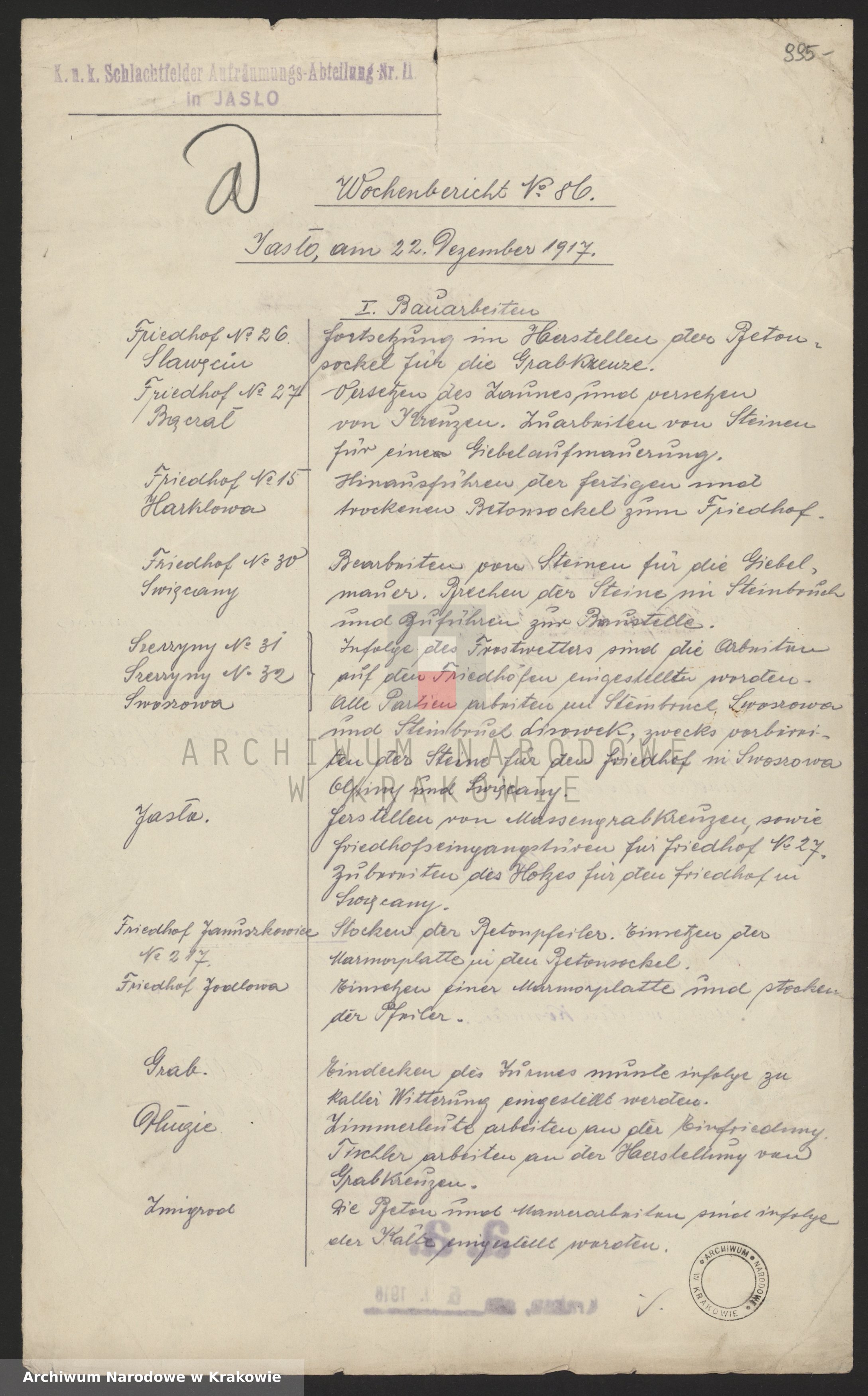 Skan z jednostki: Korespondencja nr 8500-11028