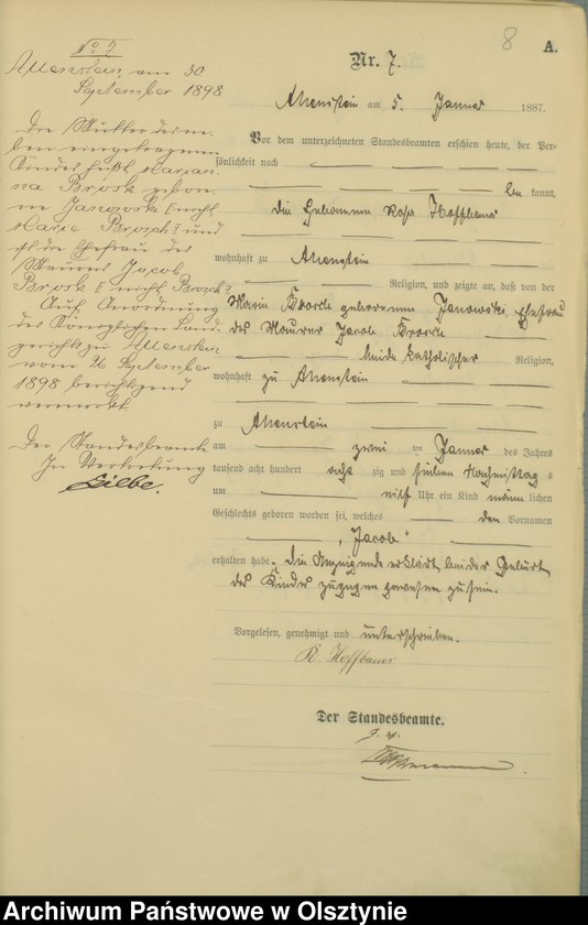 image.from.unit.number "Geburts-Haupt-Register TomI,Nr 1 - 393"