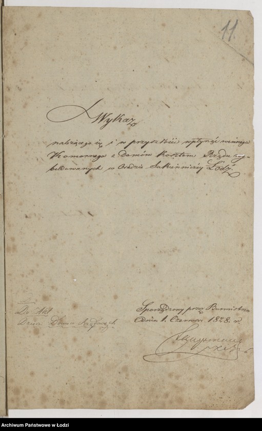 Obraz 14 z jednostki "Akta tyczące się zawierania kontraktów z fabrykantami o najem lokalów kosztem rządu wystawionych"