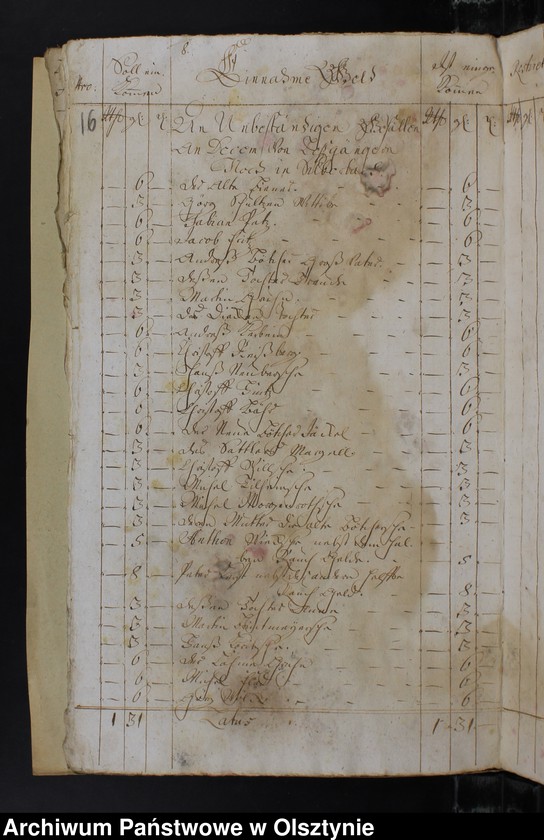 image.from.unit.number "Jahr Kirchen Rechnung der Silberbachschen Kirchen aller Einnahme und Ausgabe wie auch Bau-Rechnung"
