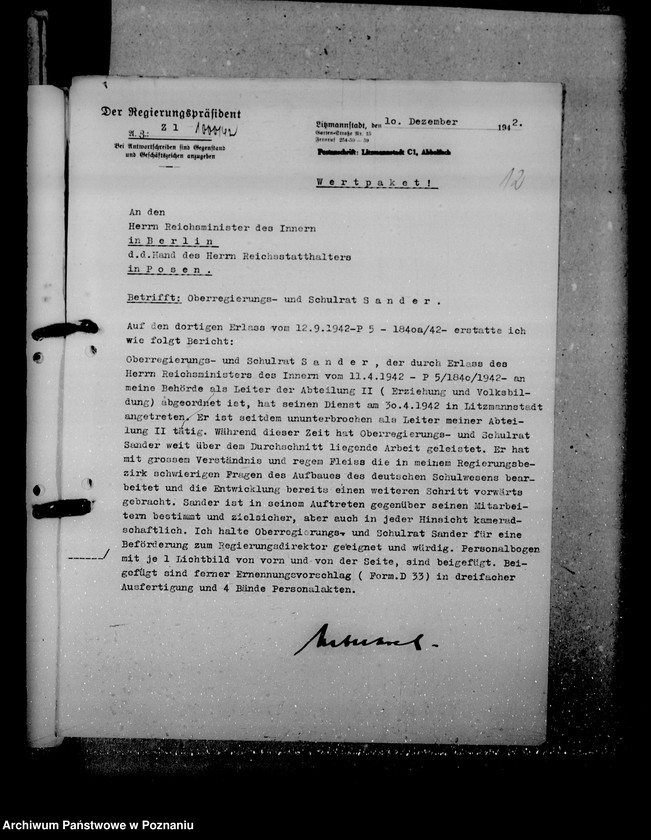 Obraz 17 z jednostki "Ernennung der Beamten"