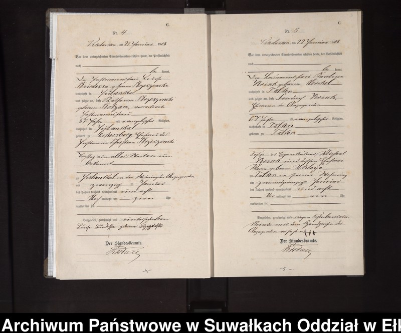 image.from.unit.number "Sterbe-Haupt-Register des Königlichen Preussischen Standes-Amtes Nikolaiken Kreis Sensburg"