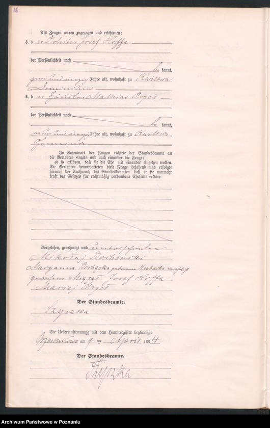 Obraz 19 z jednostki "Księga małżeństw"