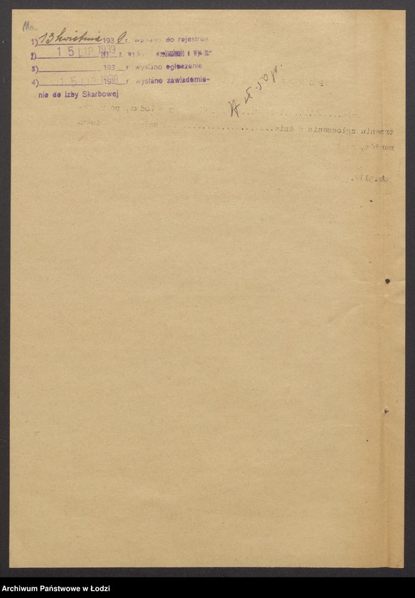 Obraz 14 z jednostki "Moszek Nechemja Szpiro, Kalman Szapiro – wyroby włókiennicze"