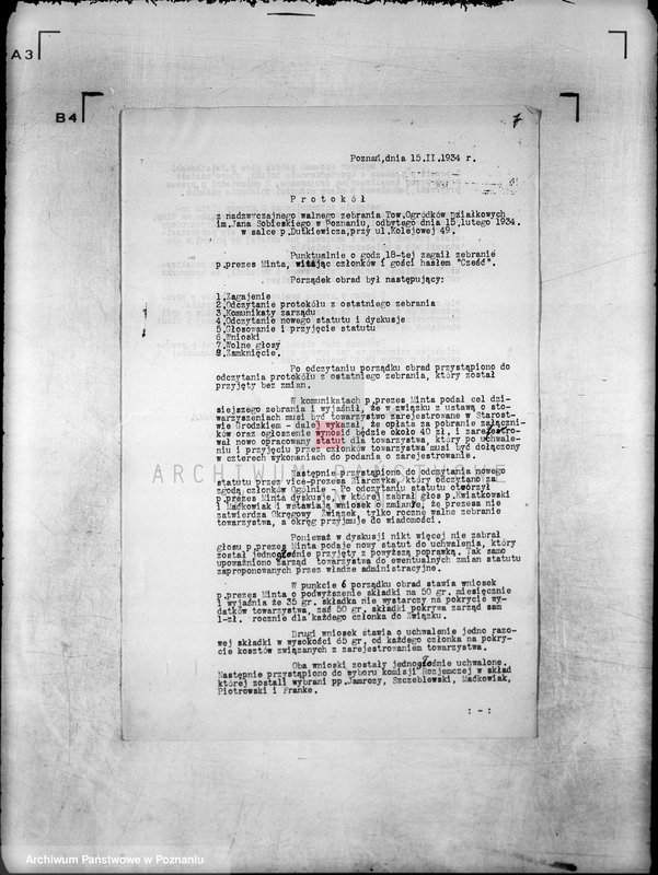 Obraz 11 z jednostki "/Towarzystwo Ogrodu Działkowego i Hodowli Drobnego Inwentarza im. J. Sobieskiego w Poznaniu/"