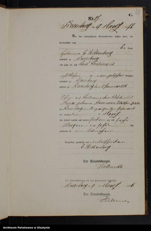 Obraz 20 z jednostki "Sterbe-Neben-Register Nr 1 - 107"