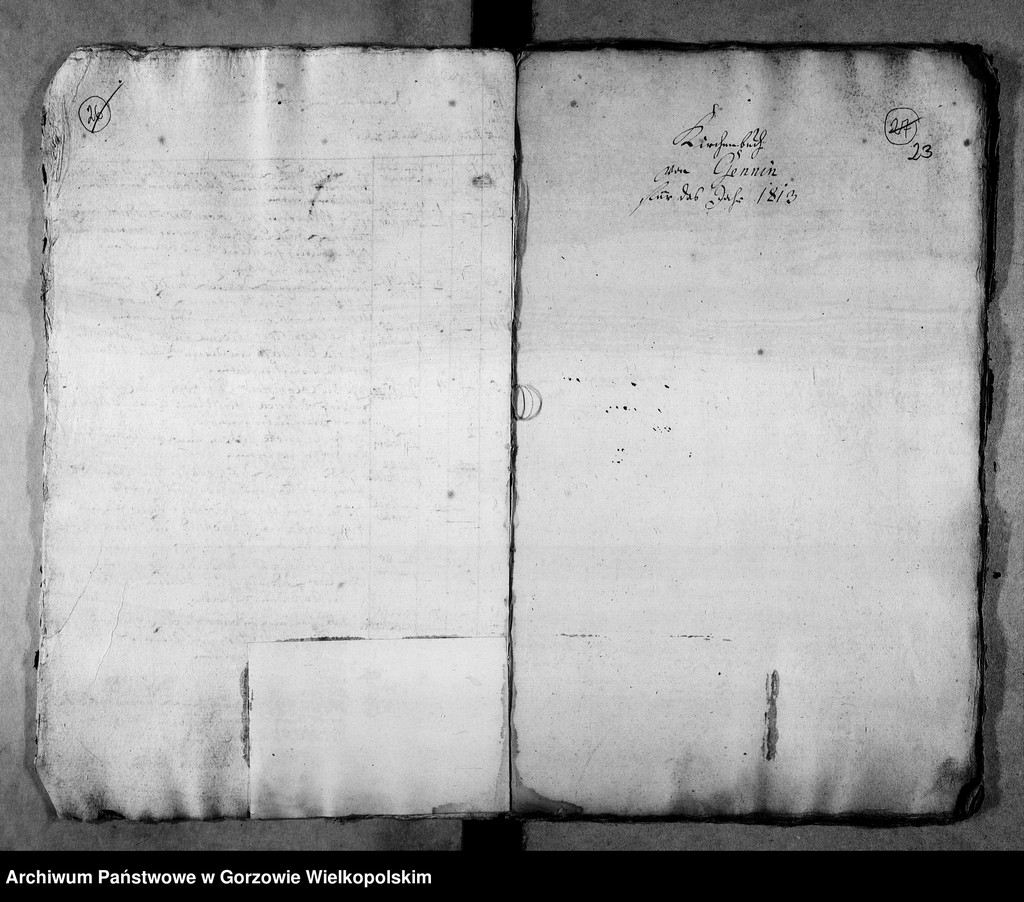 image.from.unit.number "Duplikate der Kirchenbücher von der Parochie Stennewitz: Dühringshof (Bogdaniec), Friedrichsberg (Motylewo), Gennin (Jenin)"