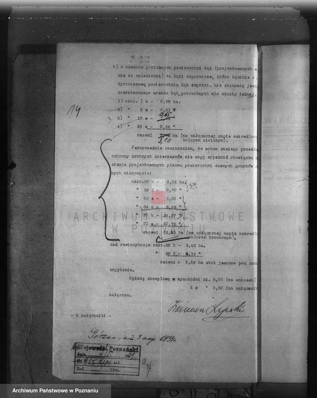 Obraz 18 z jednostki "Majętność leśna Możdzanów powiat ostrowski"