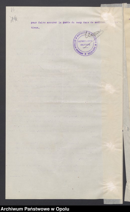 Obraz 19 z jednostki "Entress-Pieces emanant des autorites subordonnees/ /Korespondencja wpływająca pochodząca od władz wyższych i podległych - pisma, zarządzenia, instrukcje / 1.02-8.07.1922"