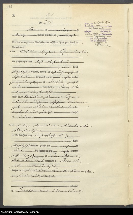 image.from.unit.number "Księga miejscowa małżeństw tom II [Rejestr główny małżeństw]"