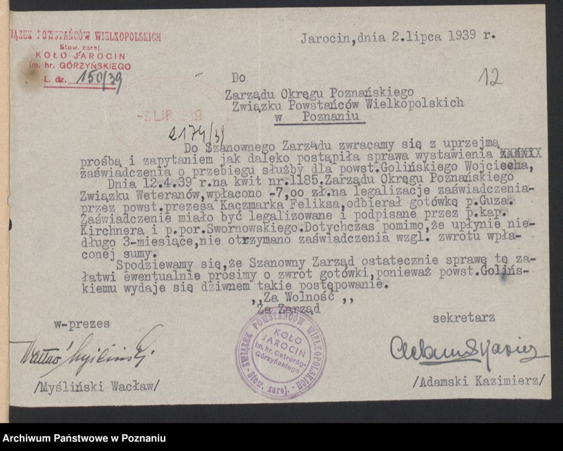 Obraz 12 z jednostki "Korespondencja z kołami."