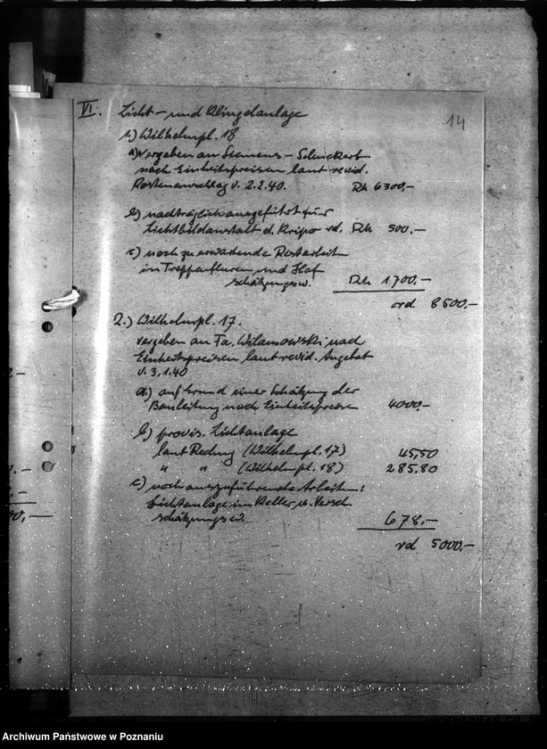 Obraz 19 z jednostki "Polizei - Präsidium - Posen"