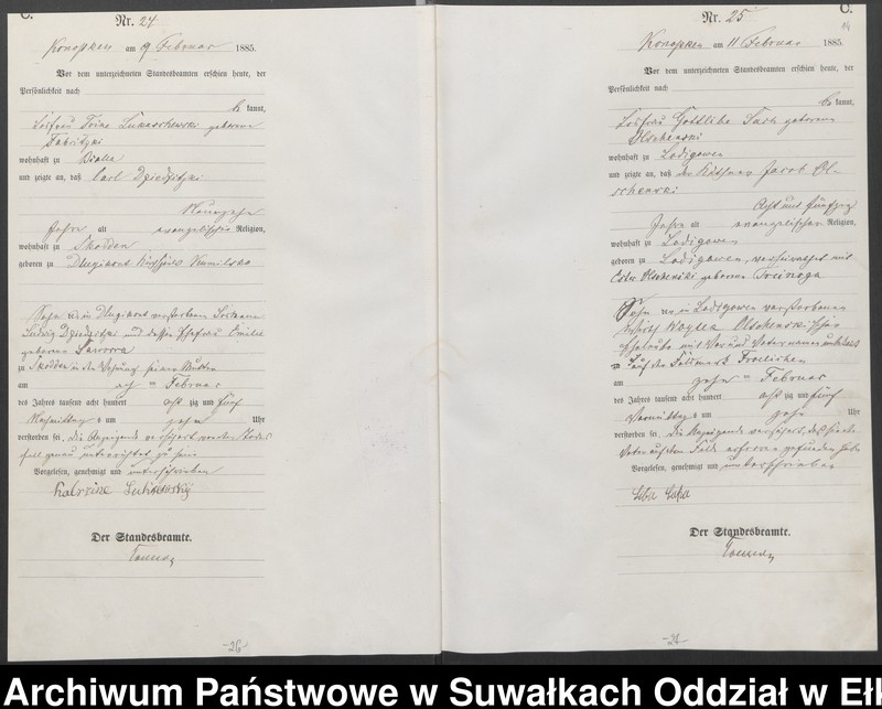 image.from.unit.number "Sterbe-Haupt-Register des Königlichen Preussischen Standes-Amtes Belzonzen Kreis Johannisburg"