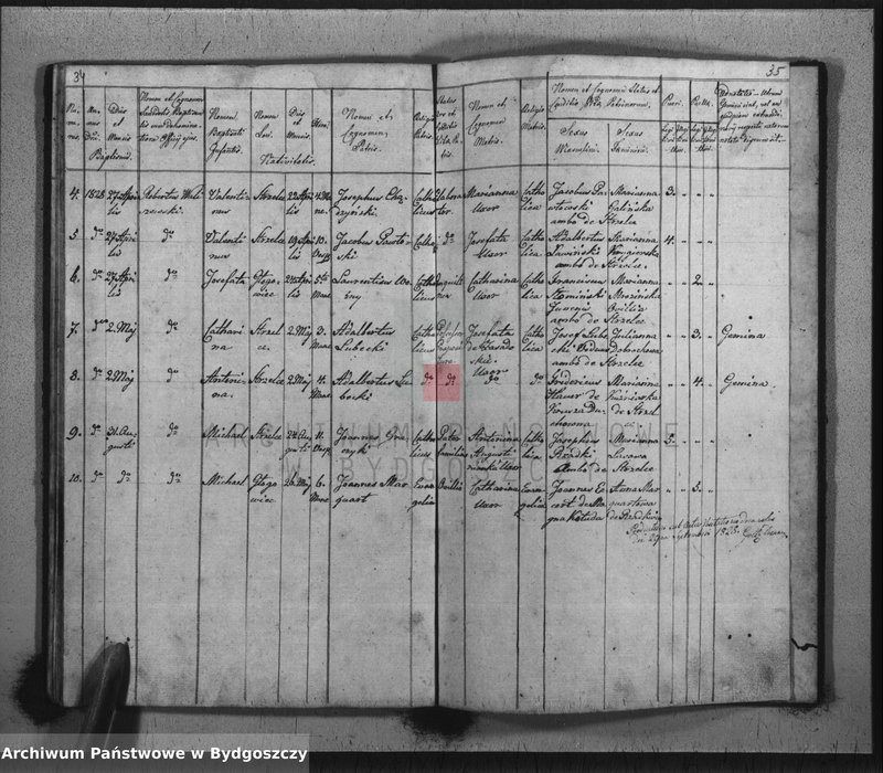 image.from.unit.number "Duplicate der Kirchen Bücher drer Katholischen Kirche zu Strzelno"