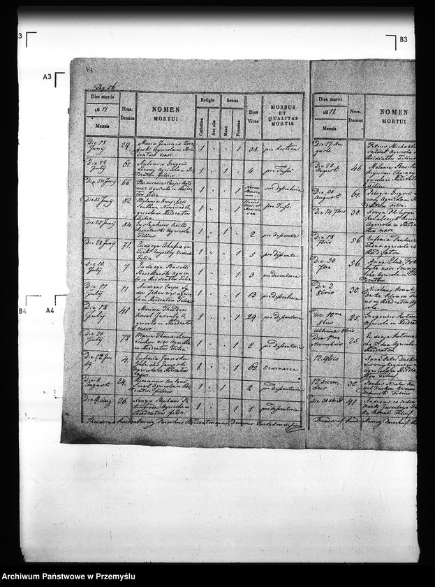 Obraz 18 z jednostki "[Kopie ksiąg metrykalnych parafii Rozdżałów z filią Korczyn (dekanat Tartaków)]"