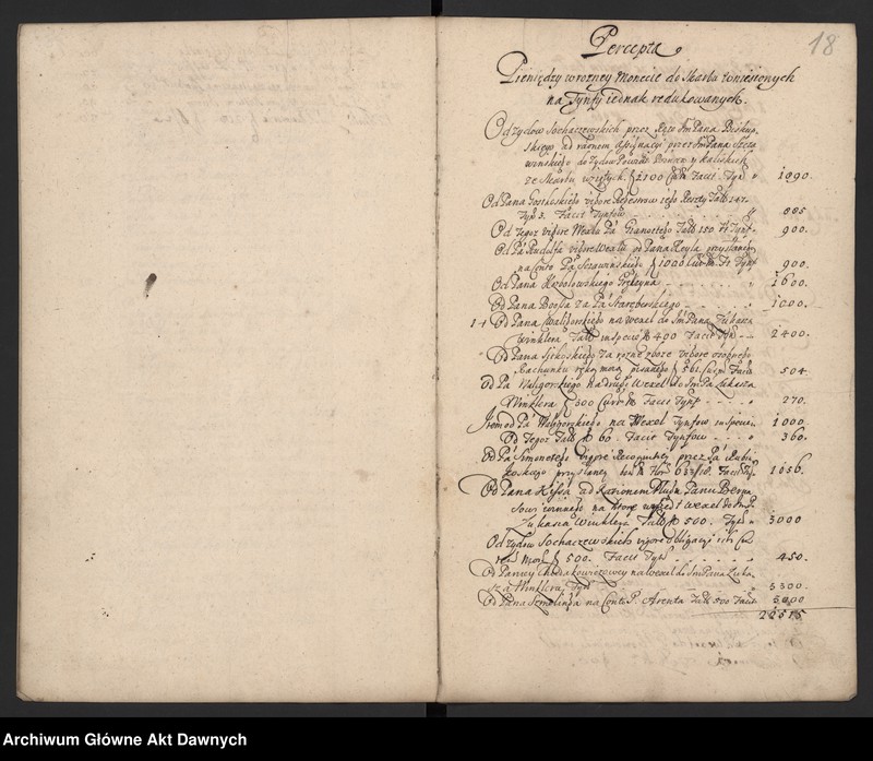 image.from.unit.number "Rozliczenie różnych wydatków z mennicy i wypłat na wojsko."