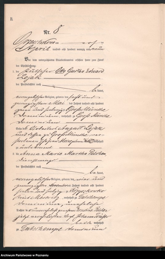 Obraz 18 z jednostki "Księga małżeństw"