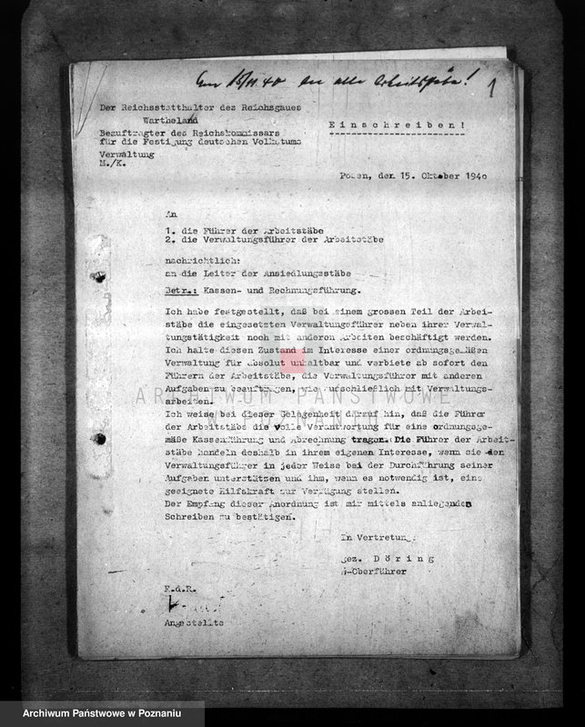 Obraz 5 z jednostki "Anweisung über richtige Arbeitsführung bei den Arbeitestäben"