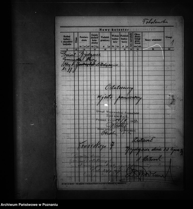 Obraz 5 z jednostki "Ostateczny rejestr pomiarowy obrębu Jastrzębie powiat bydgoski"