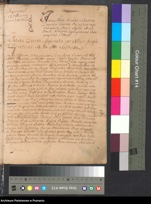 Obraz 4 z jednostki "Prothocollum nobilis officii consularis civitatis Posnaniae."