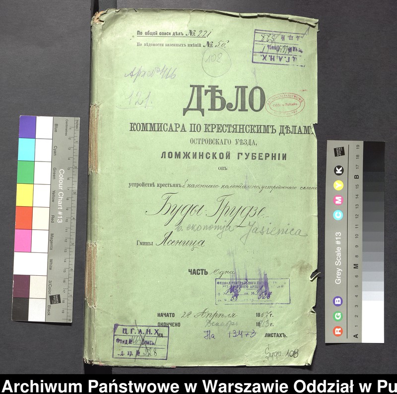 image.from.unit.number "O urządzaniu chłopów byłej wsi kolonialnej Budy - Grudze, gm. Jasienica"