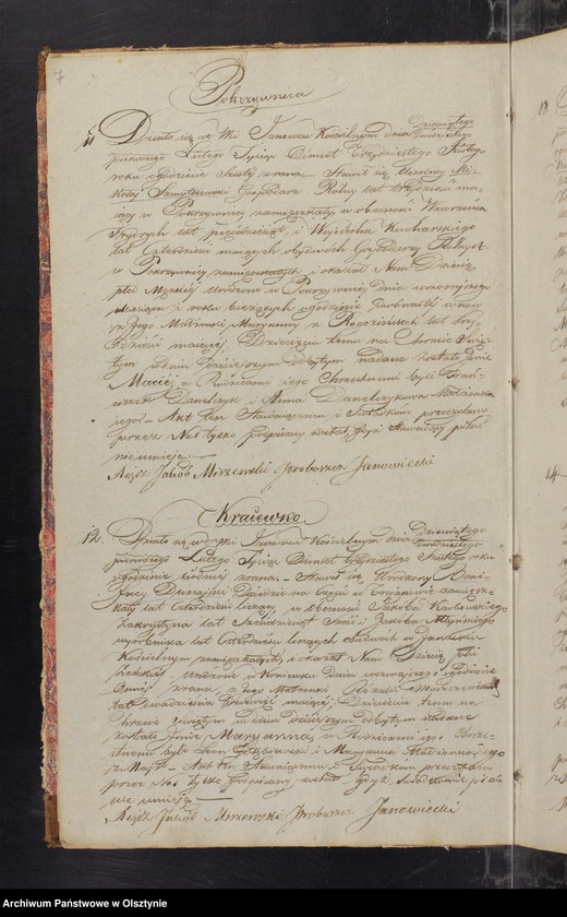 image.from.unit.number "Księga ta zwana Duplikat Sporządzona do Aktow Urodzenia Zaślubienia i Zejścia Parafii Janowieckiej Na 1836 rok"