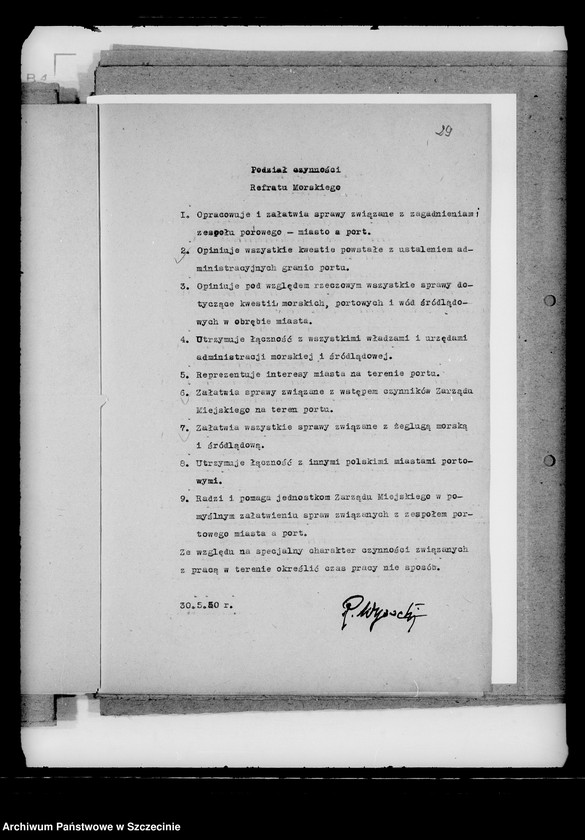 Obraz 19 z jednostki "Plany pracy i sprawozdania Referatu Morskiego"