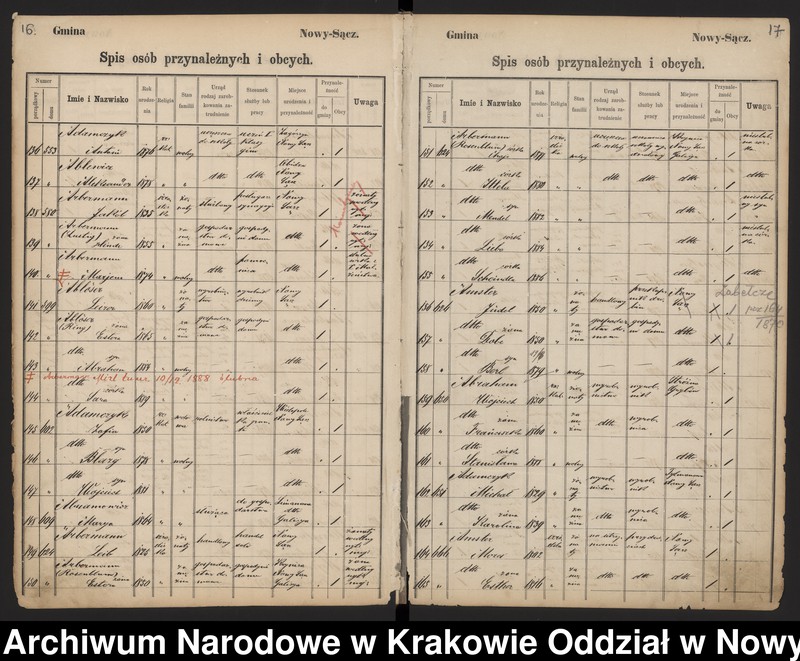 image.from.unit.number "Księga konskrypcyjna ludności miasta Nowy Sącz - stałej i niestałej"