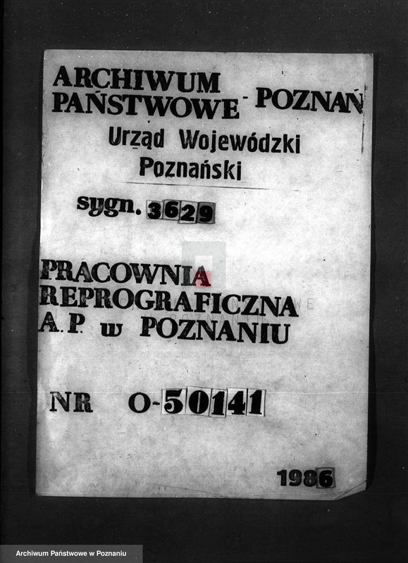 Obraz 1 z jednostki "/Nadzór nad gospodarką leśną/ protokoły badania lasów, programy gospodarcze powiat nowotomyski"