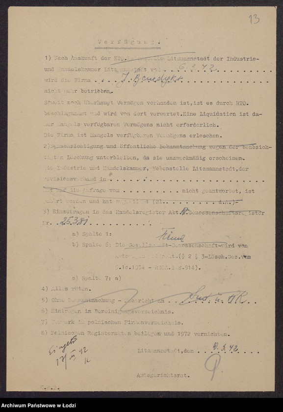 Obraz 15 z jednostki "Izrael Benedykt- wyroby włókiennicze"