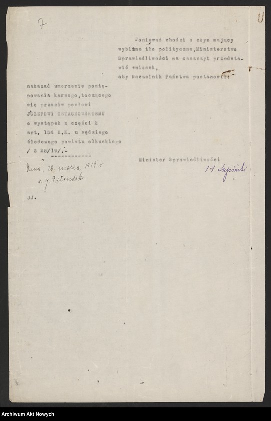 image.from.unit.number "Abolicje (wnioski Ministerstwa Sprawiedliwości, sądów - o umorzenie postępowania karnego)"