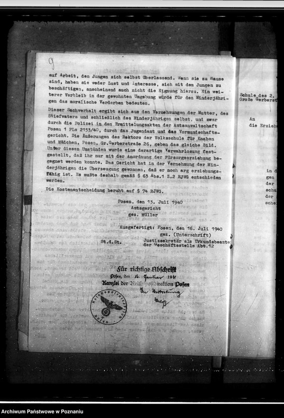 Obraz 13 z jednostki "Überführung des geistig zurückgeblie benen Harry Leepa in eine Heilanstalt im Altreich"