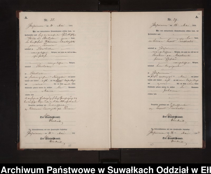 image.from.unit.number "Geburts-Neben-Register des Preussischen Standes-Amtes Stasswinnen Kreis Loetzen"