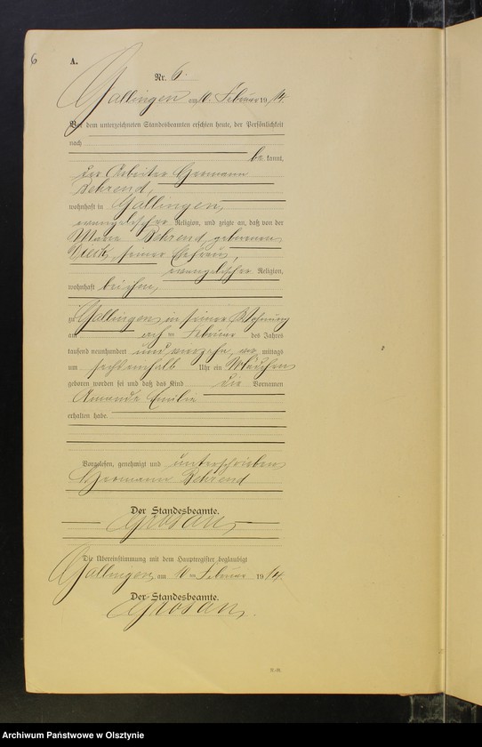 image.from.unit.number "Geburts-Neben-Register Nr 1 - 65 [ Księga urodzeń - wtóropis ]"
