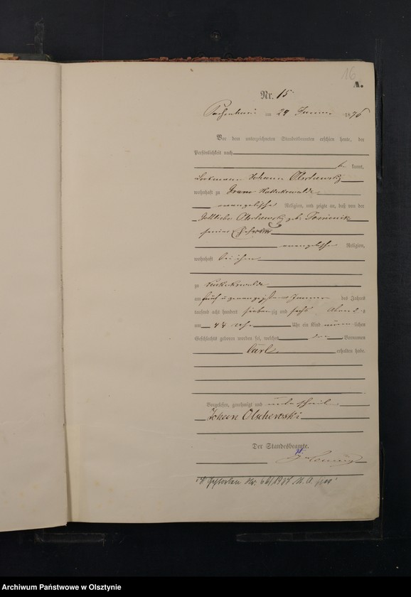 image.from.unit.number "Geburts-Haupt-Register Nr 1 - 219"