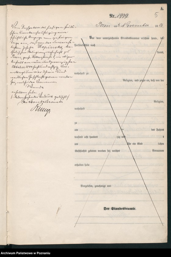 Obraz 8 z jednostki "Księga urodzeń t. V"
