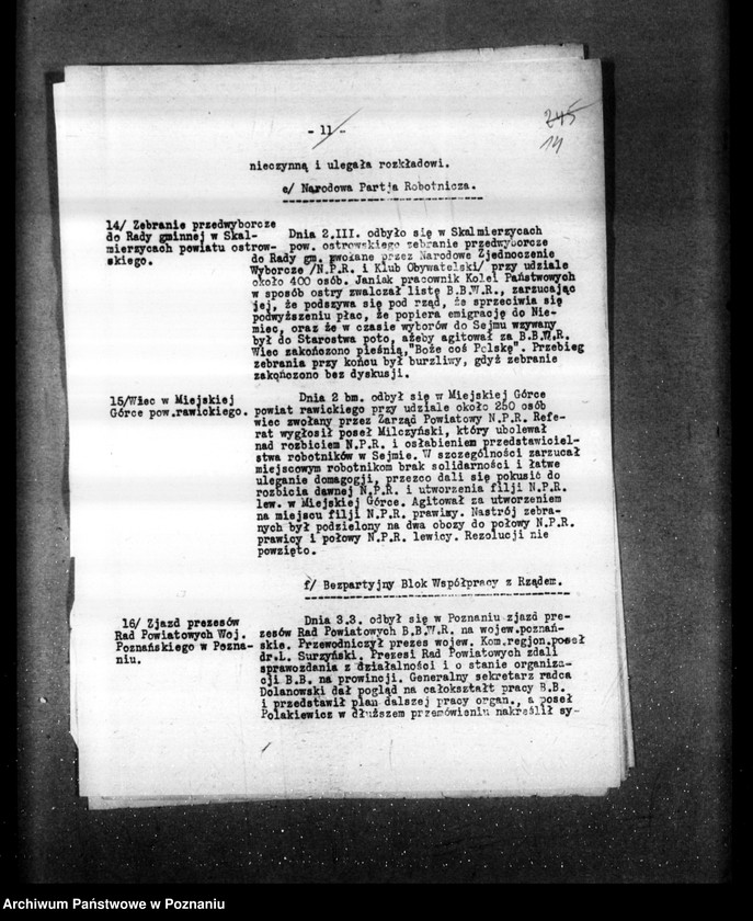 Obraz 18 z jednostki "Sprawozdania sytuacyjne tygodniowe za czas od 1 marca do dnia 28 marca 1929 r. /nr 10-13/"