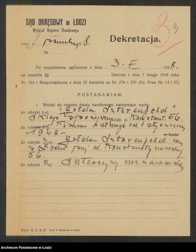 Obraz 5 z jednostki "Gołda Szterenfeld – sklep spożywczy"