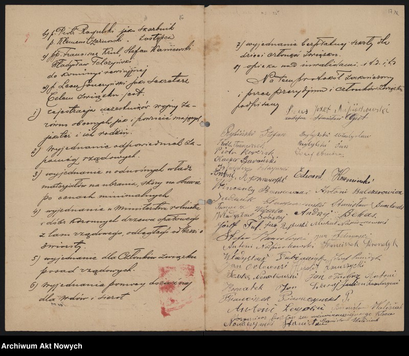 image.from.unit.number "Związek byłych wojskowych Polaków. Memoriały dotyczące spraw bytowych: posad, pomocy"