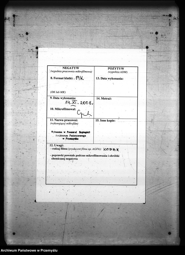 Obraz 3 z jednostki "[Kopie ksiąg metrykalnych parafii Wykoty (dekanat Sambor)]"