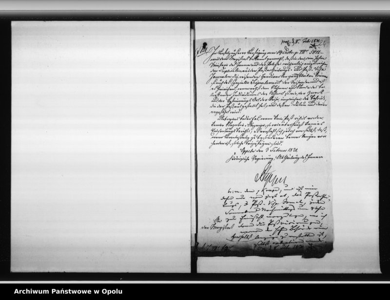 Obraz 19 z jednostki "Acta generalia des Magistrats zu Oppeln betreffend alle höhere Ortserlassenen Verordnungen in Rücksicht der Fremden - Polizei, der Aufsicht über revolutionair gesinnte Personen, Verfolgung von verdächtigen Ausländern, und aller derjenigen Verfügungen welche die pohlnischen Insurection betreffen"