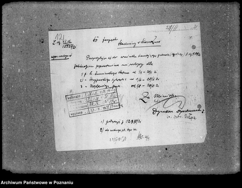 Obraz 16 z jednostki "Sprawy osobowe Departamenu Rolnictwa i Dóbr Państw. urlopy ferialne"