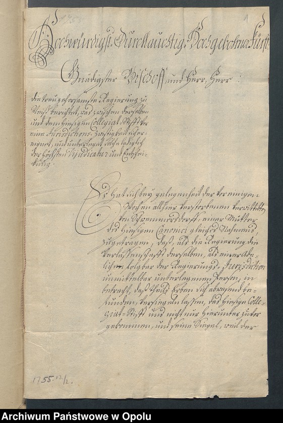 image.from.unit.number "Korespondencja między urzędem biskupim a Fundacją Kolegiaty św. Jakuba w Nysie [Ekstrakty dokumentów z 1477 i 1660 r.]"