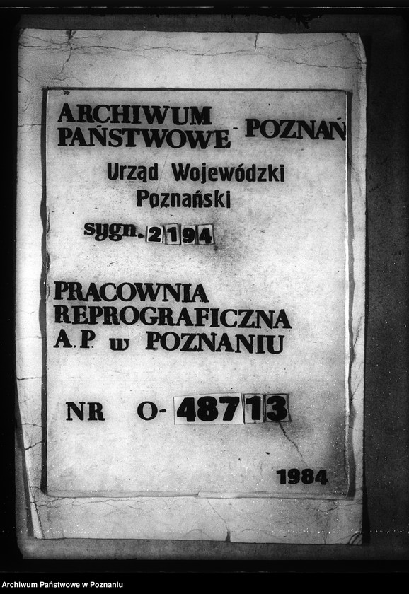 Obraz 1 z jednostki "Sprawy przewłaszczeniowe majątku Pępowo powiatu gostyńskiego"