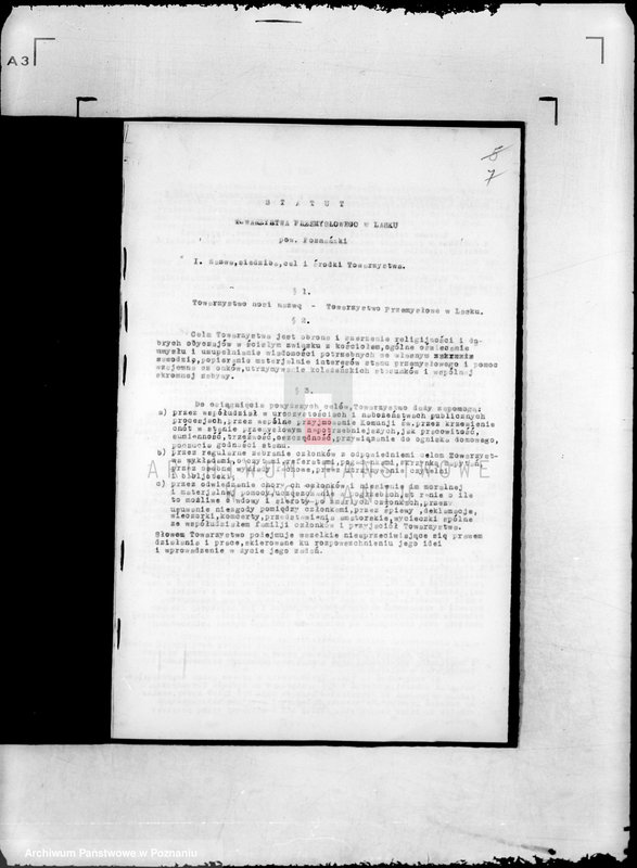 Obraz 11 z jednostki "/Towarzystwo Przemysłowe w Lasku powiat poznański/"