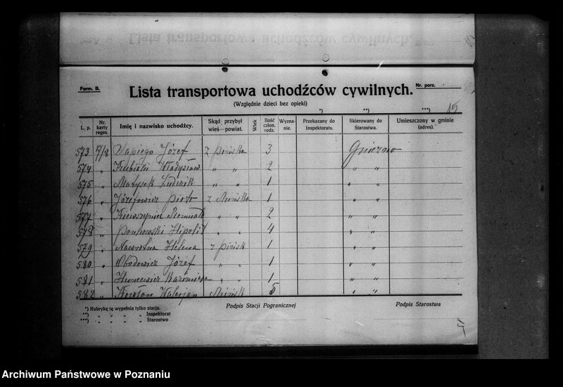 Obraz 19 z jednostki "Lista uchodźców cywilnych."