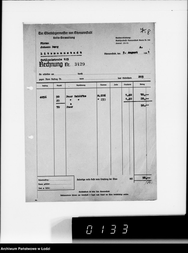 Obraz 12 z jednostki "J.Berg, O.Proppe L